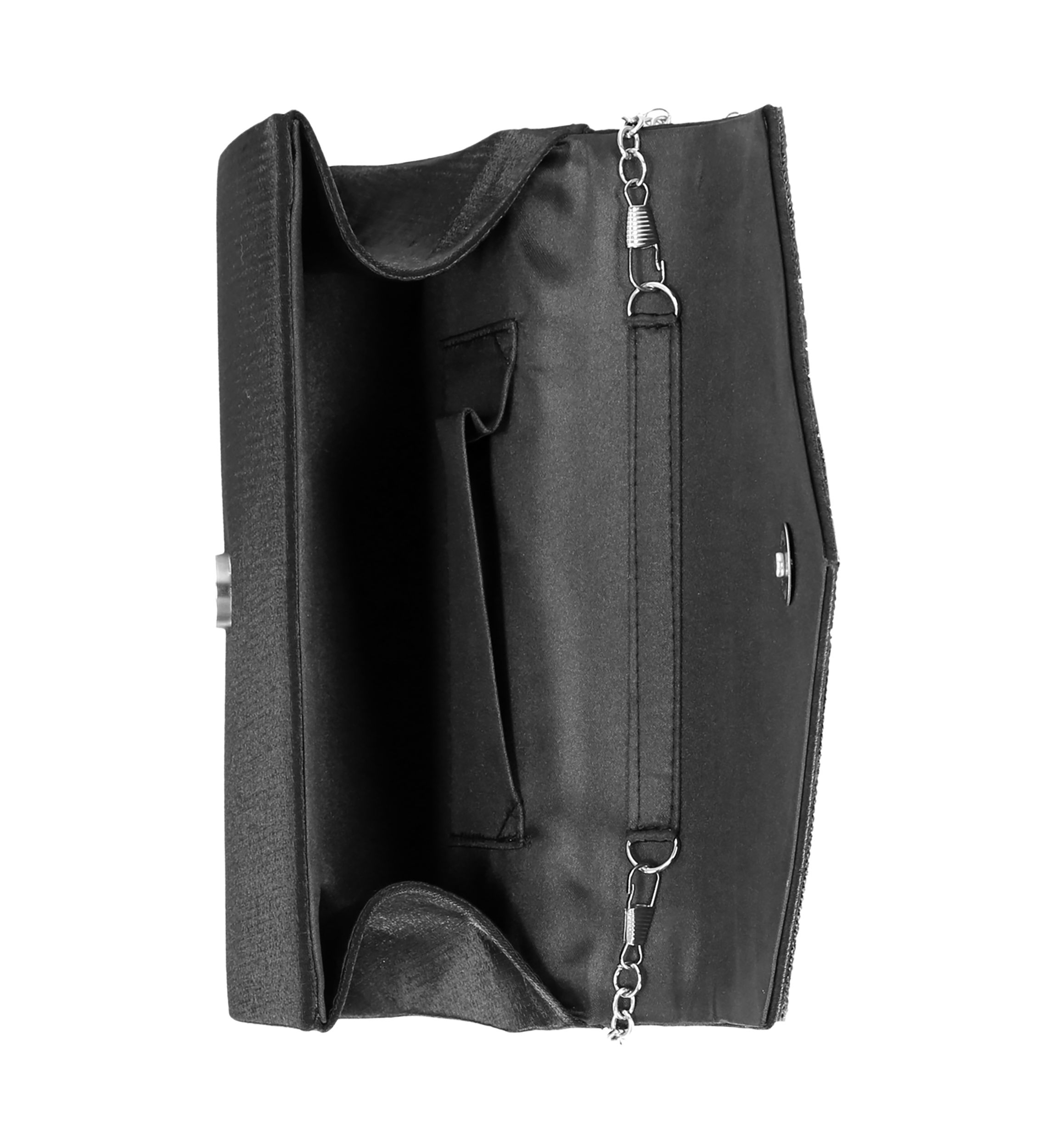 Oriana - V Flap Beaded Flap Clutch