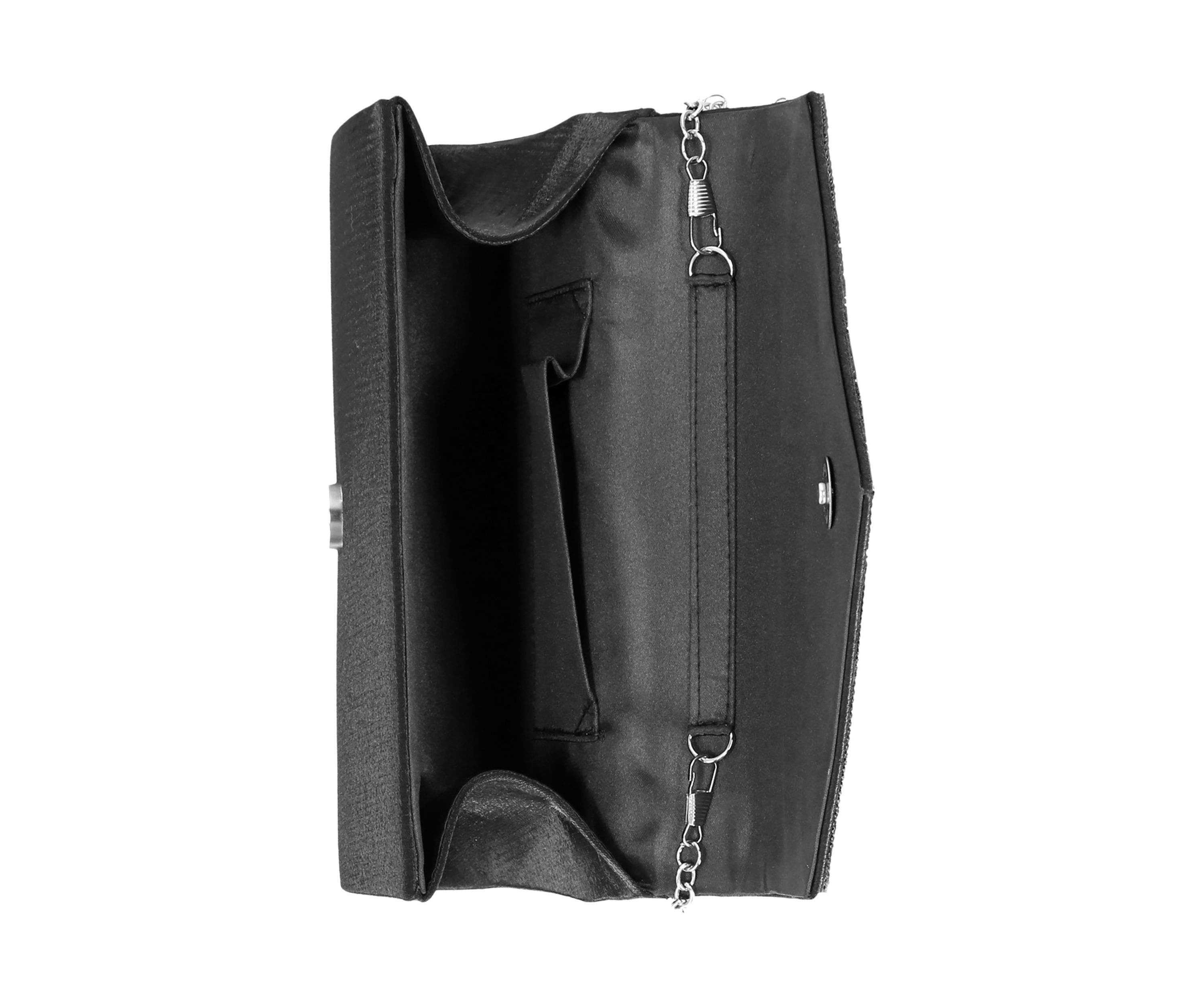 Oriana - V Flap Beaded Flap Clutch