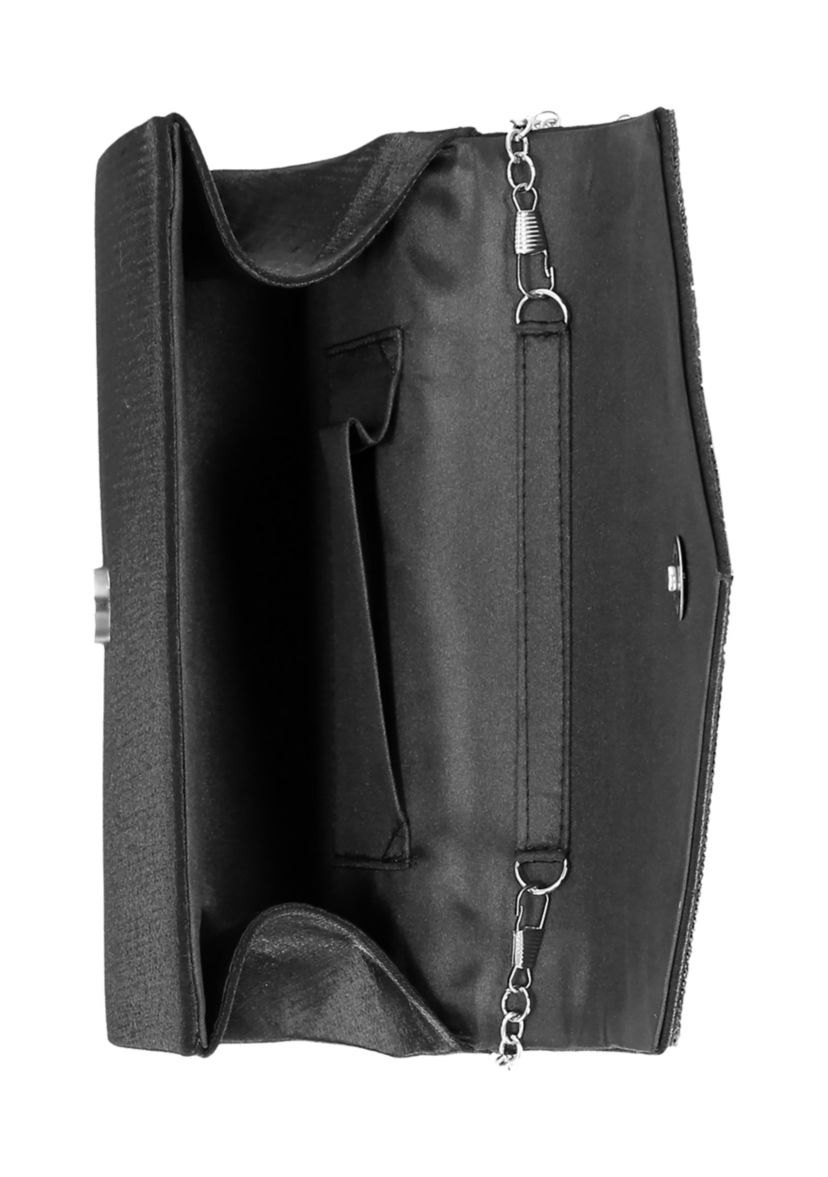 Oriana - V Flap Beaded Flap Clutch