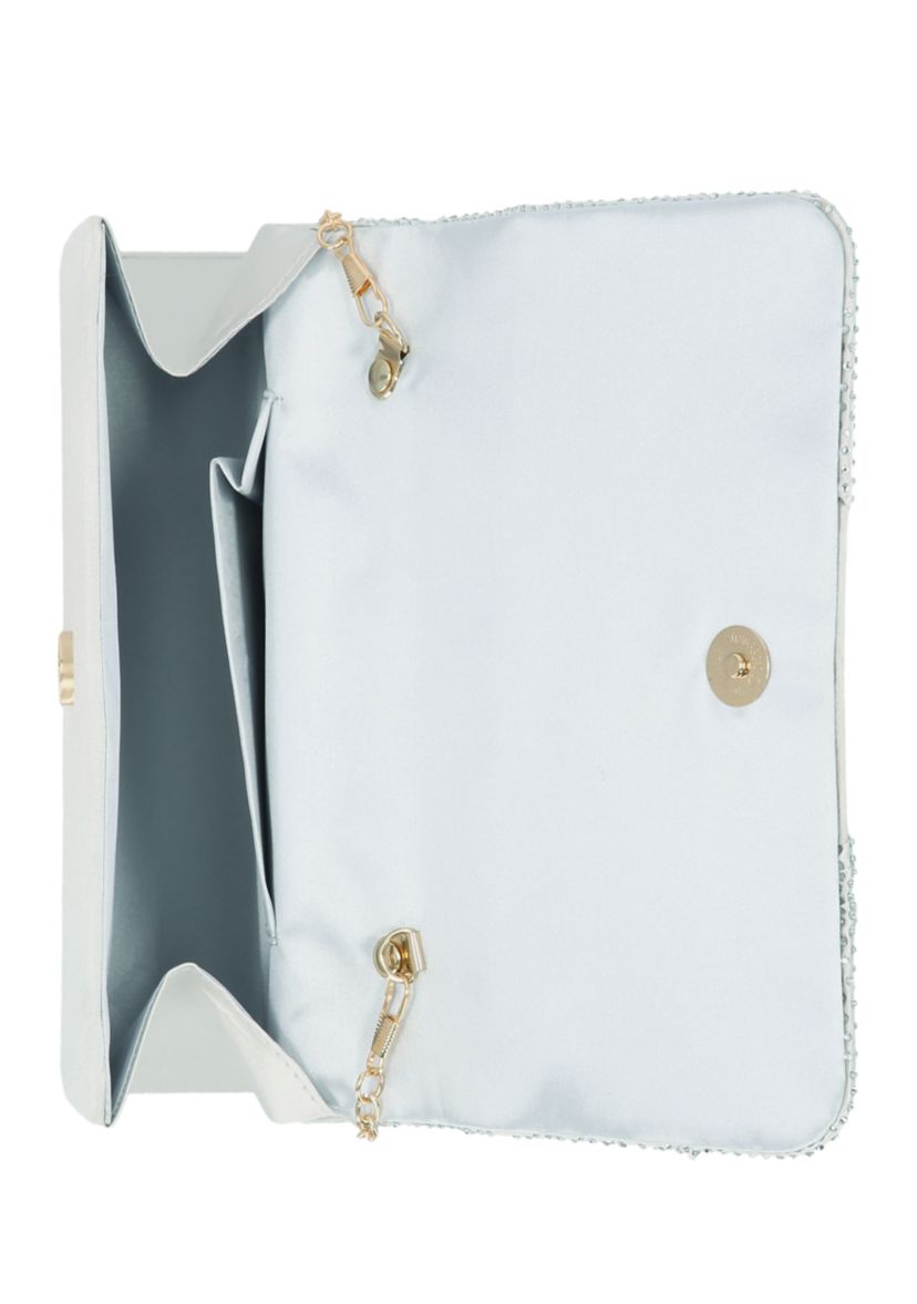 Kayli Satin Top Handle Clutch