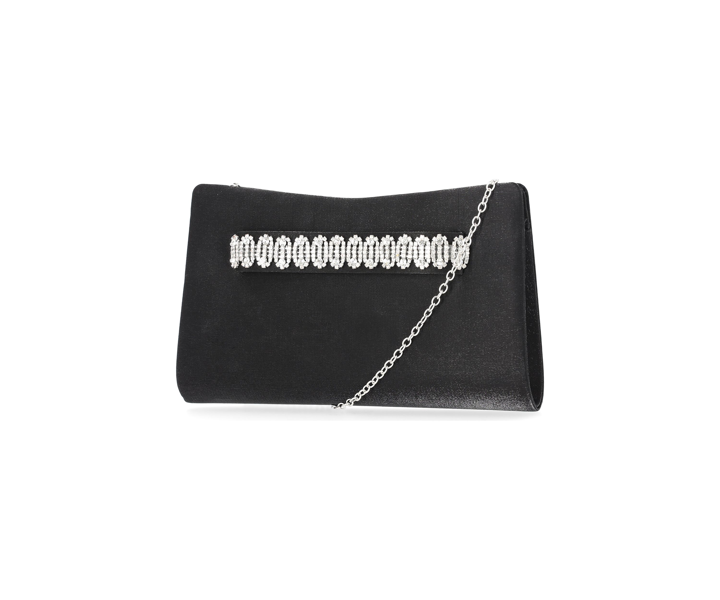 Kacie - Rhinestone Handle Clutch