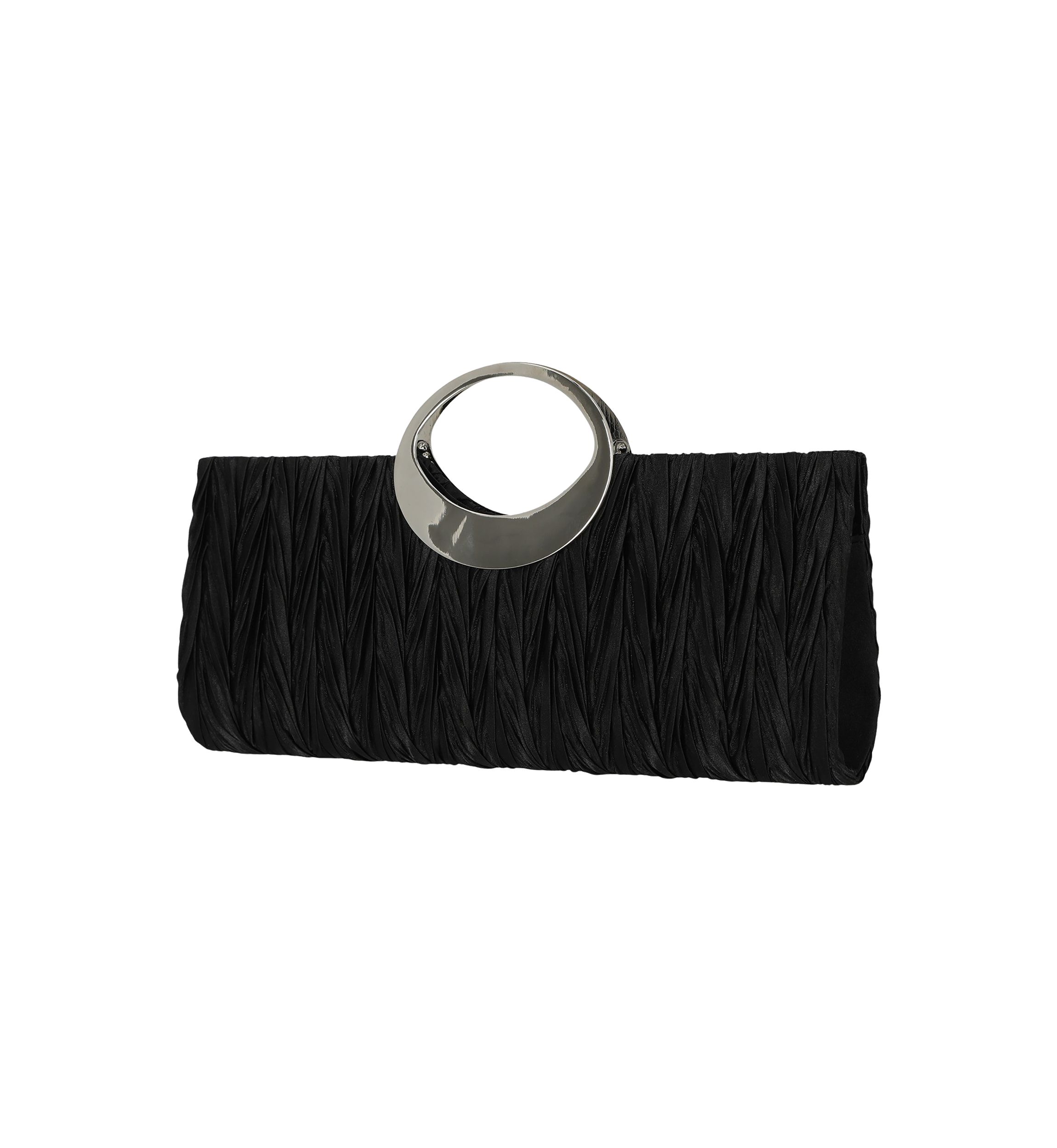 Angie Satin Cut Out Handle Clutch
