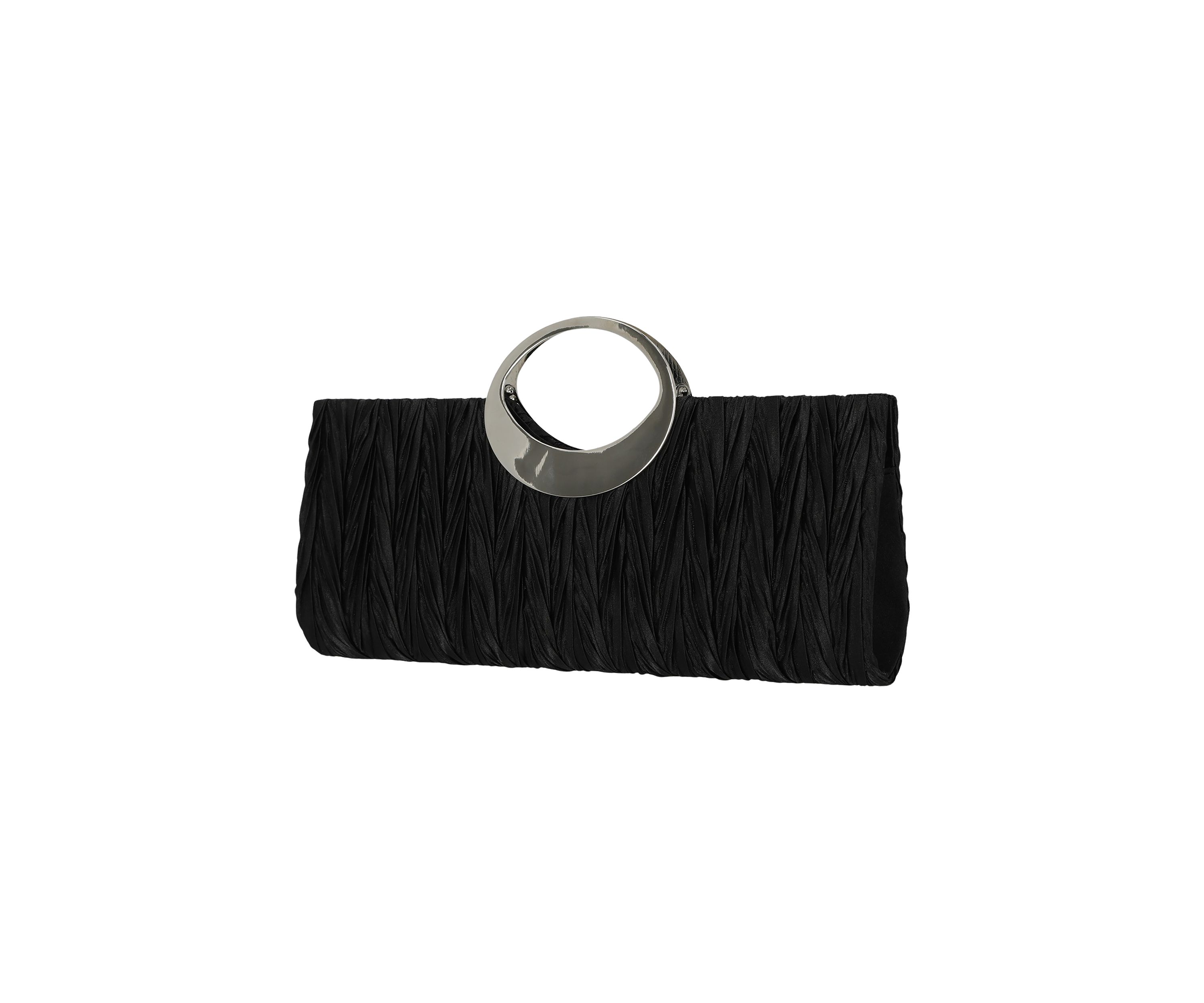 Angie Satin Cut Out Handle Clutch