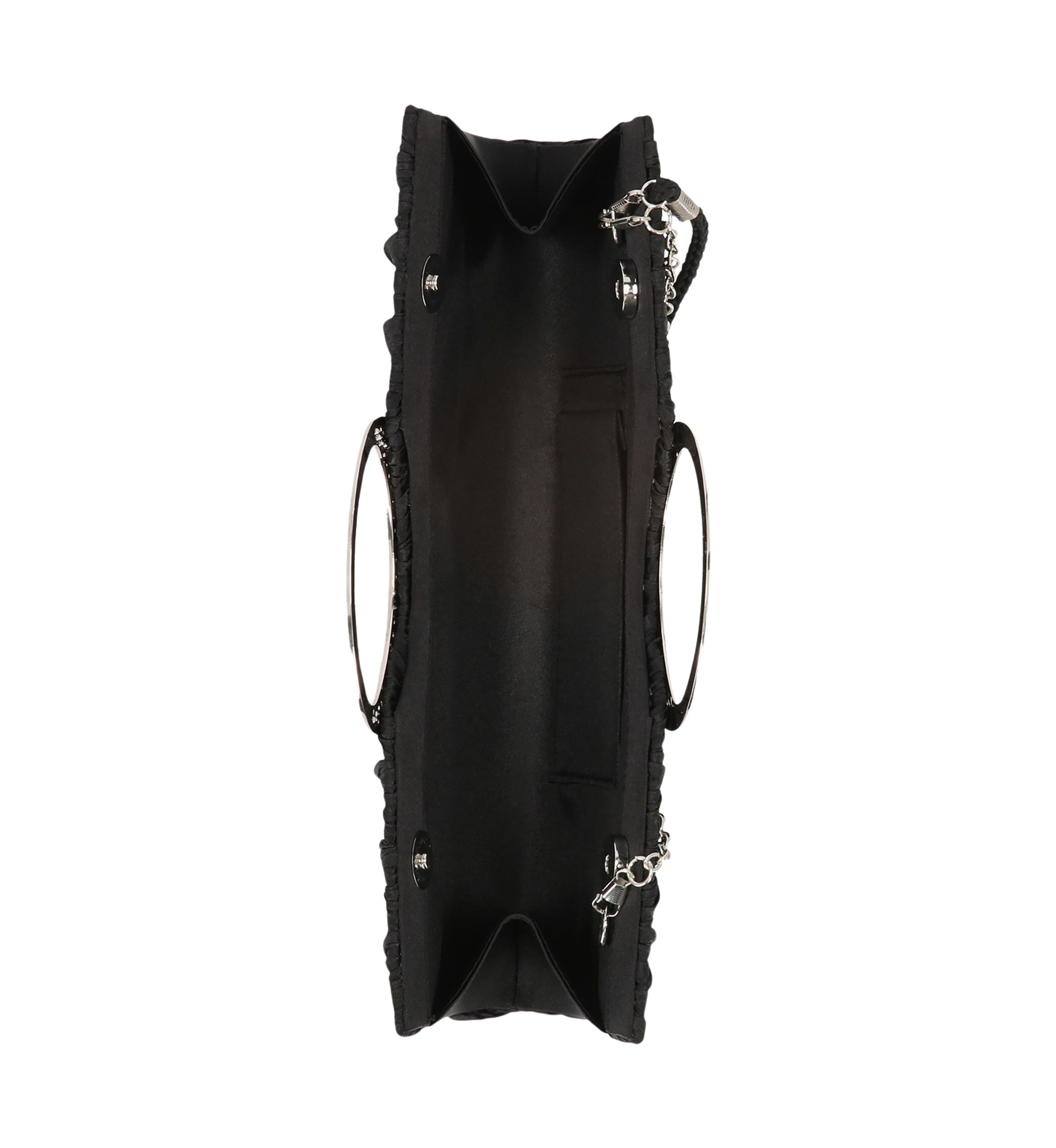 Angie Satin Cut Out Handle Clutch