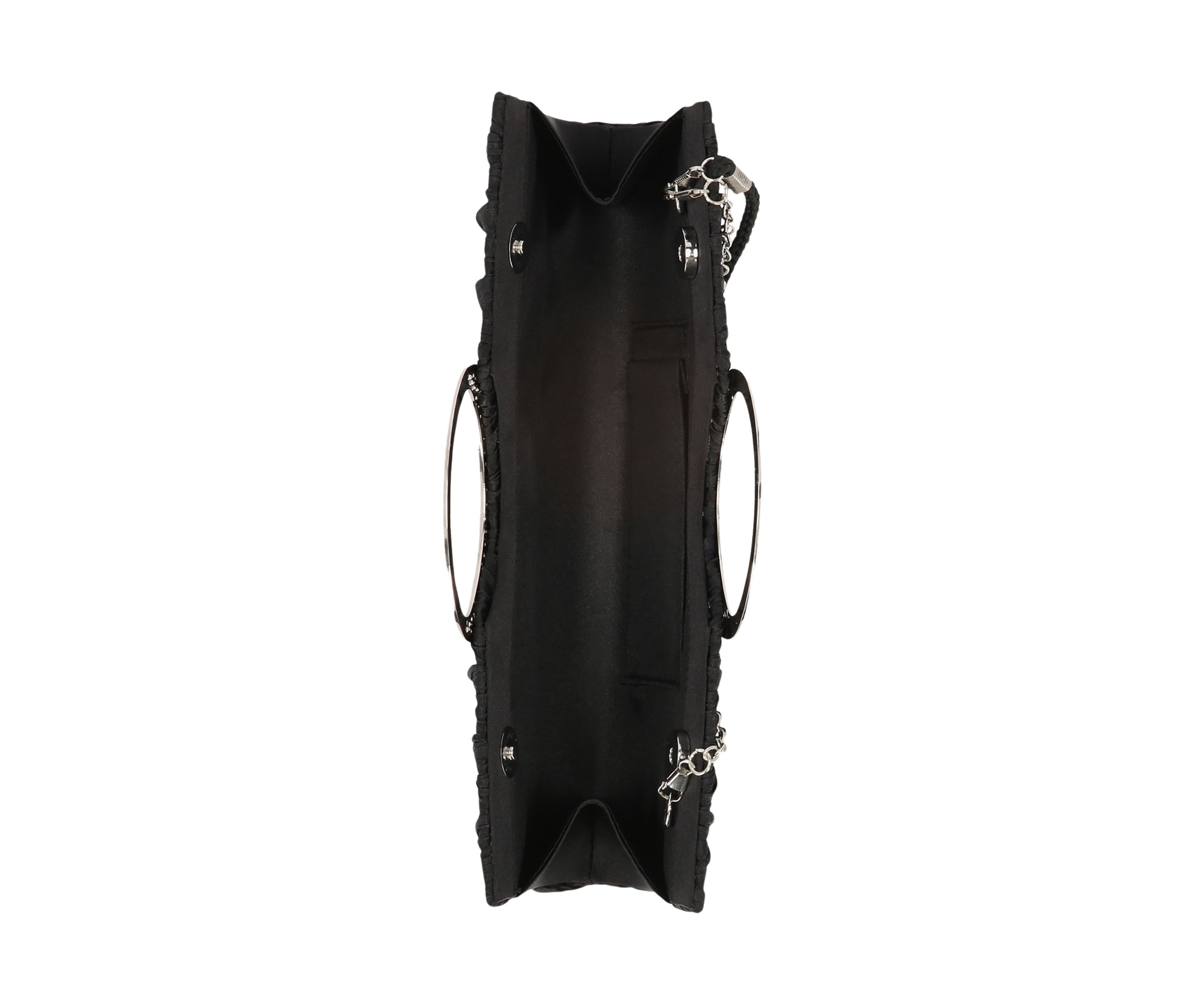Angie Satin Cut Out Handle Clutch