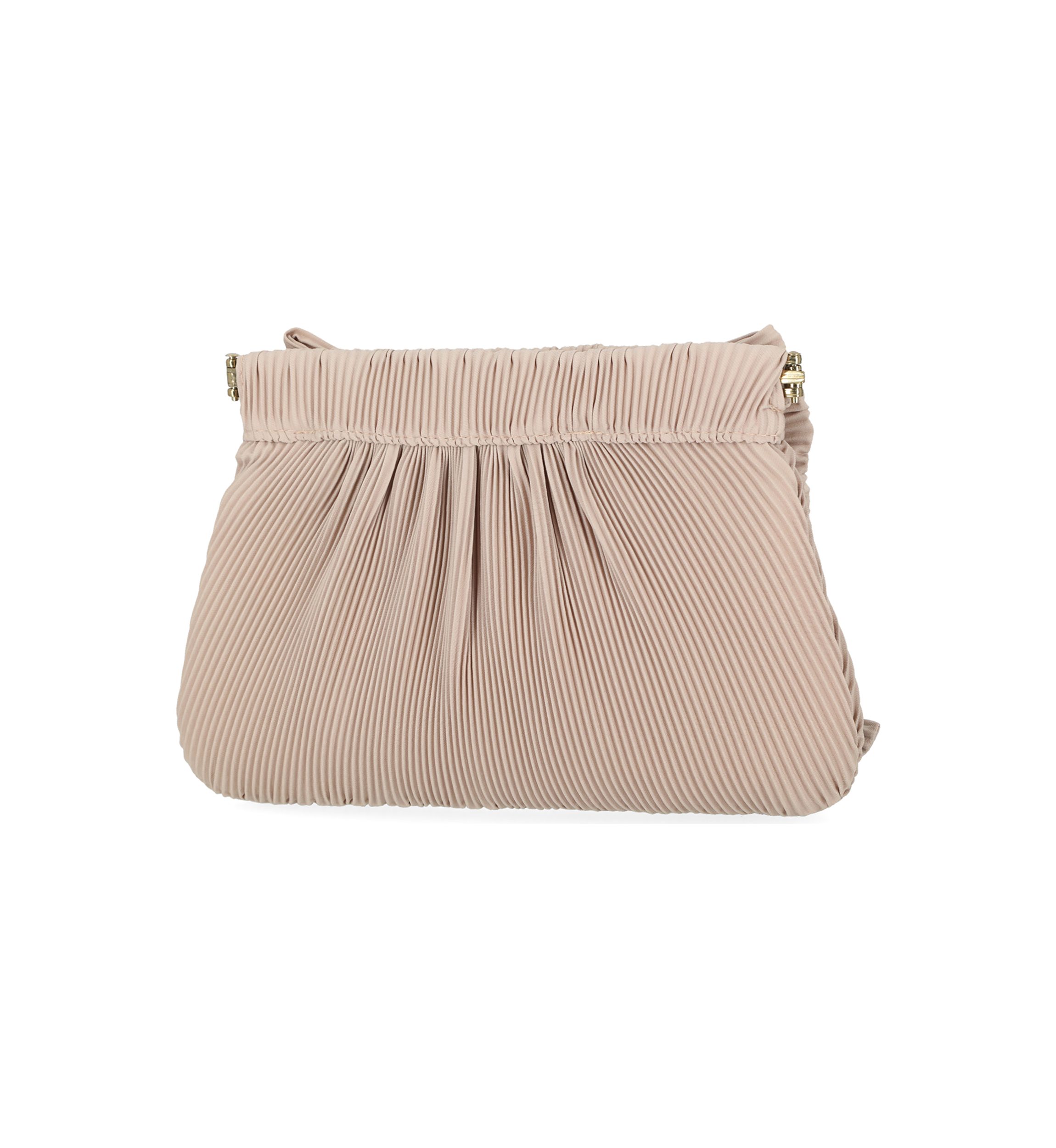 Vivienne - Pleated Crepe Bow Clutch