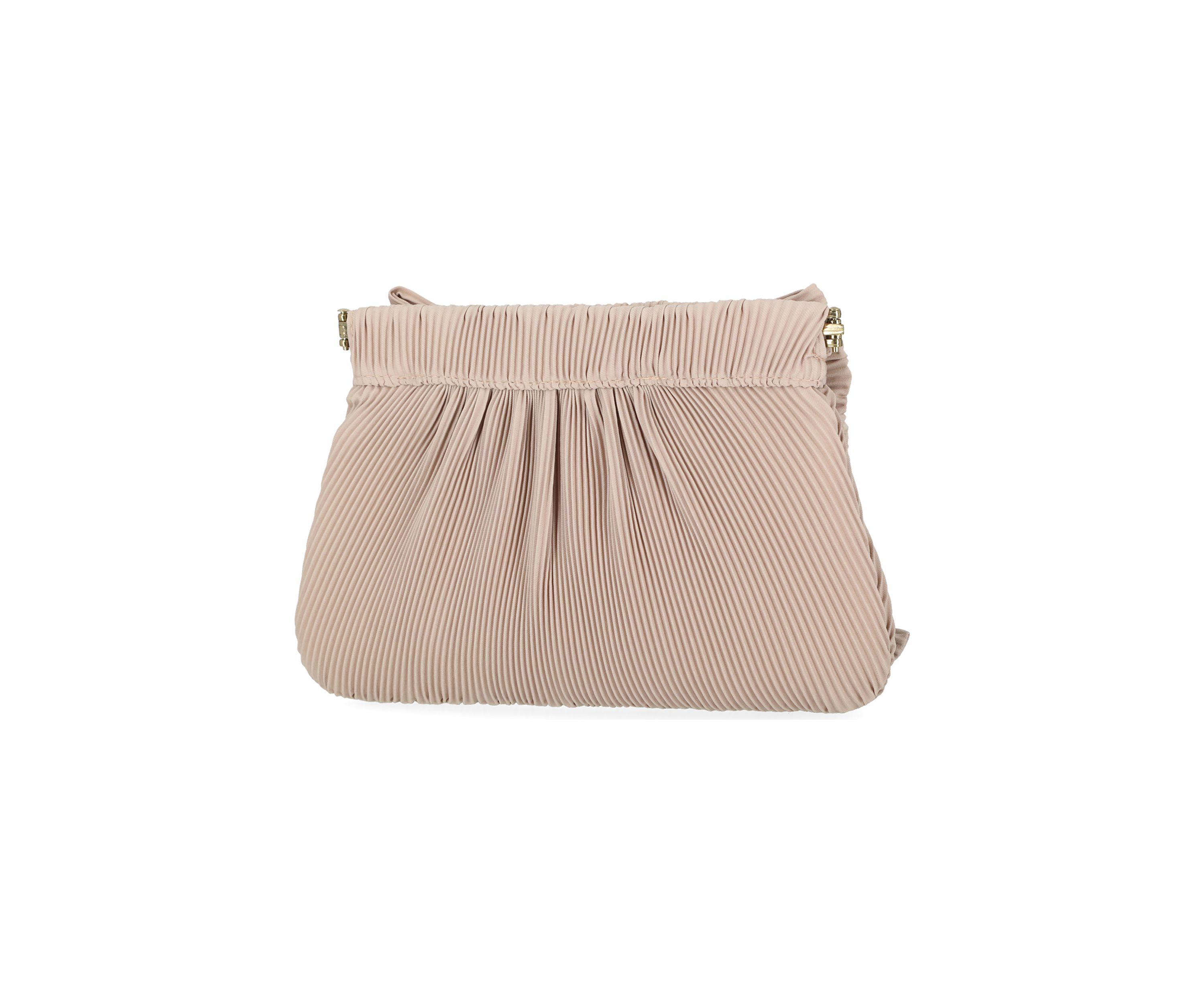 Vivienne - Pleated Crepe Bow Clutch