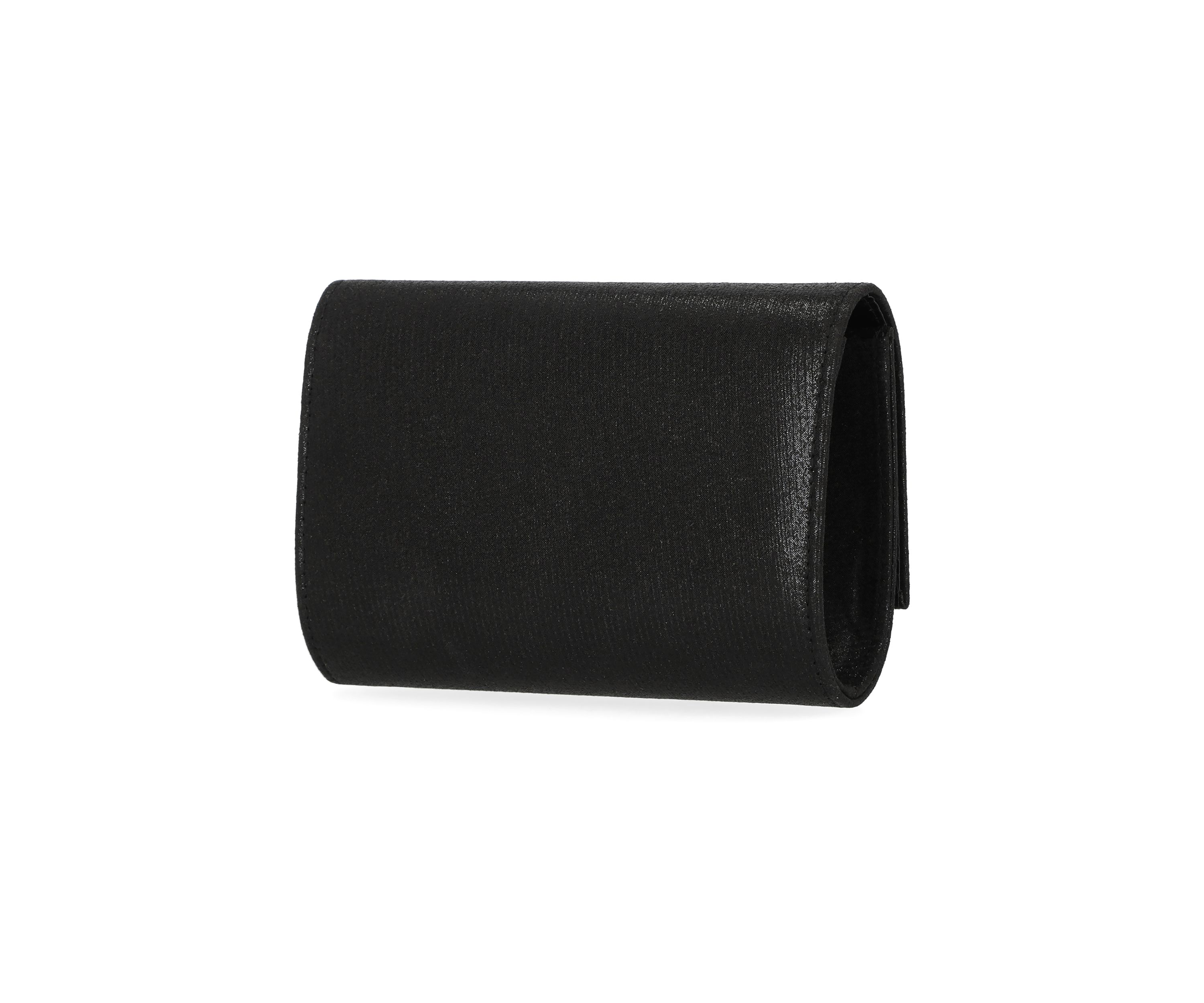 Alexis - Soft Shine Brooch Flap Clutch