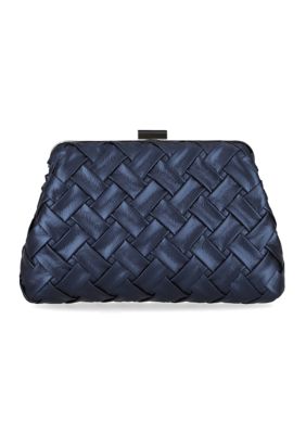 Jessica McClintock Phyllis Woven Clutch