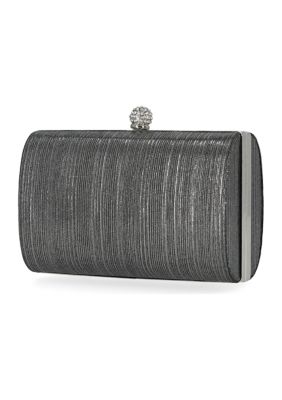 Pleated Metallic Minaudiere