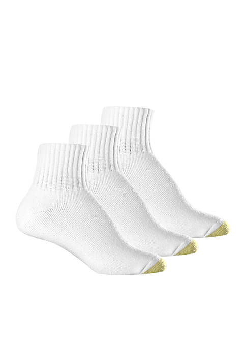 Gold Toe® Hydrotec Extended Size Quarter Socks- 3