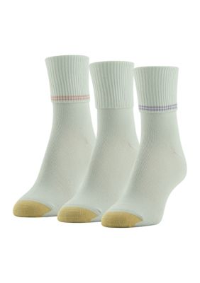 Ultra Soft Providence Turn Cuff Socks - 3 Pack