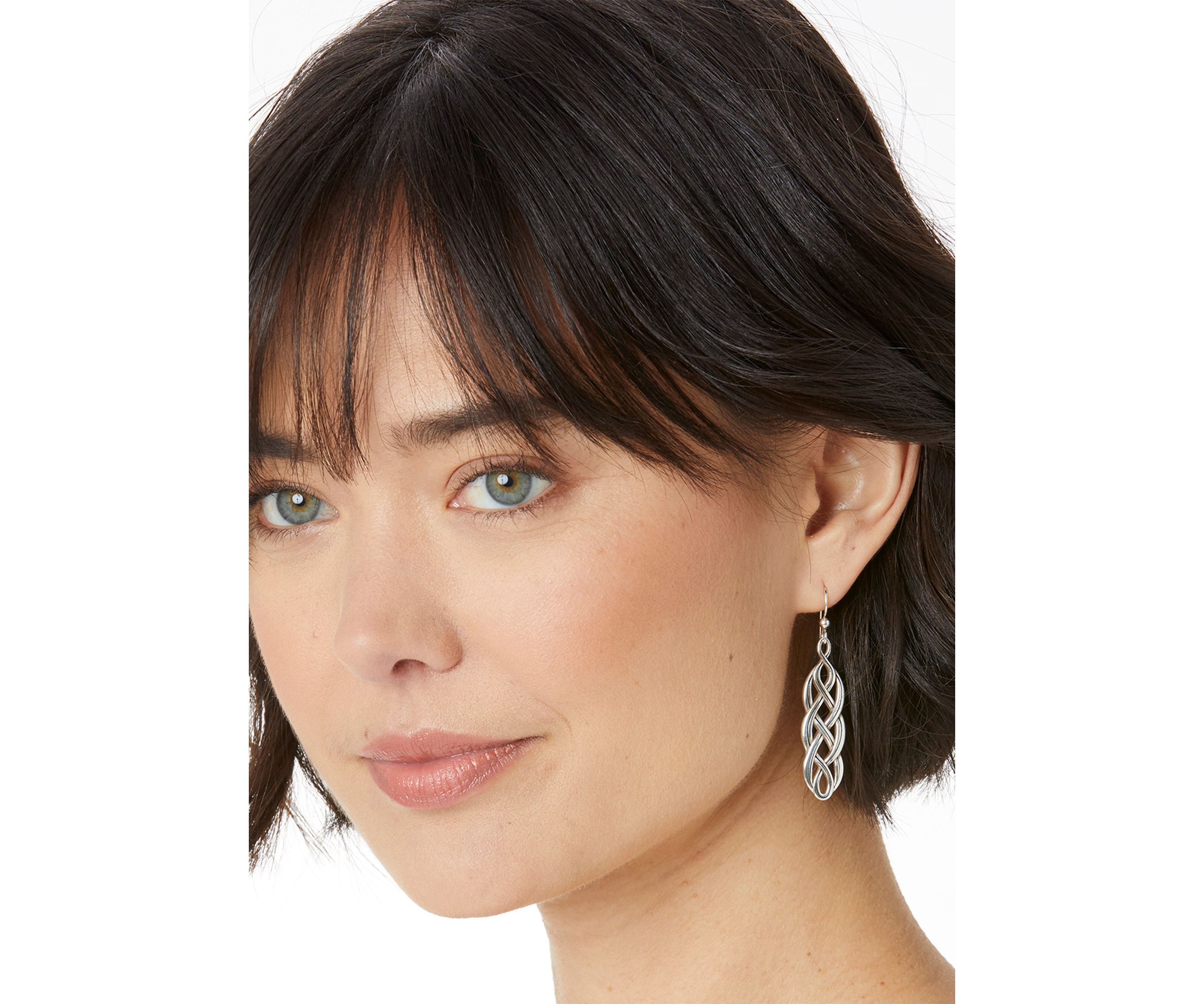 Interlok Braid French Wire Earrings