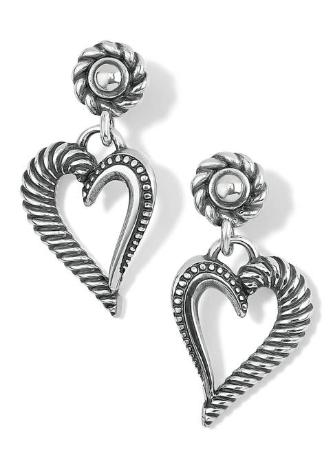 Brighton® Callie Love Heart Post Drop Earrings