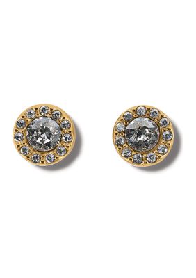 {Brighton}  Illumina Solitaire Post Earrings-Silver main image 1