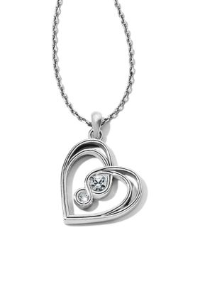 Brighton Infinity Sparkle Petite Heart Necklace Belk