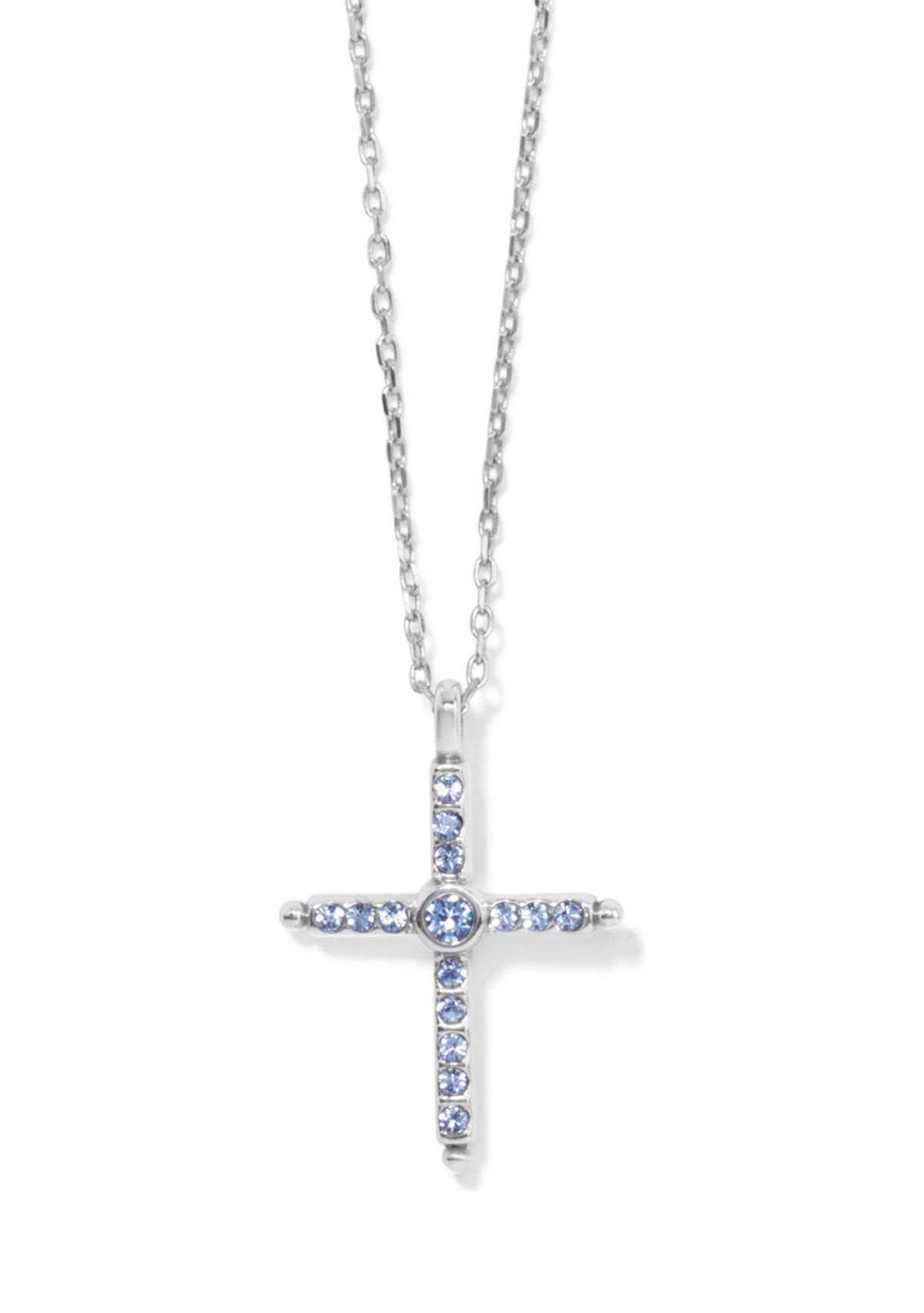 Color Drops Cross Necklace