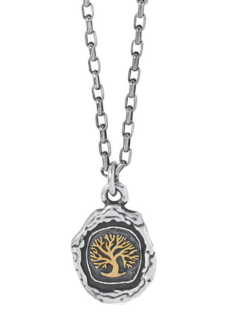 Ferrara Virtue Oak Tree Pendant Necklace