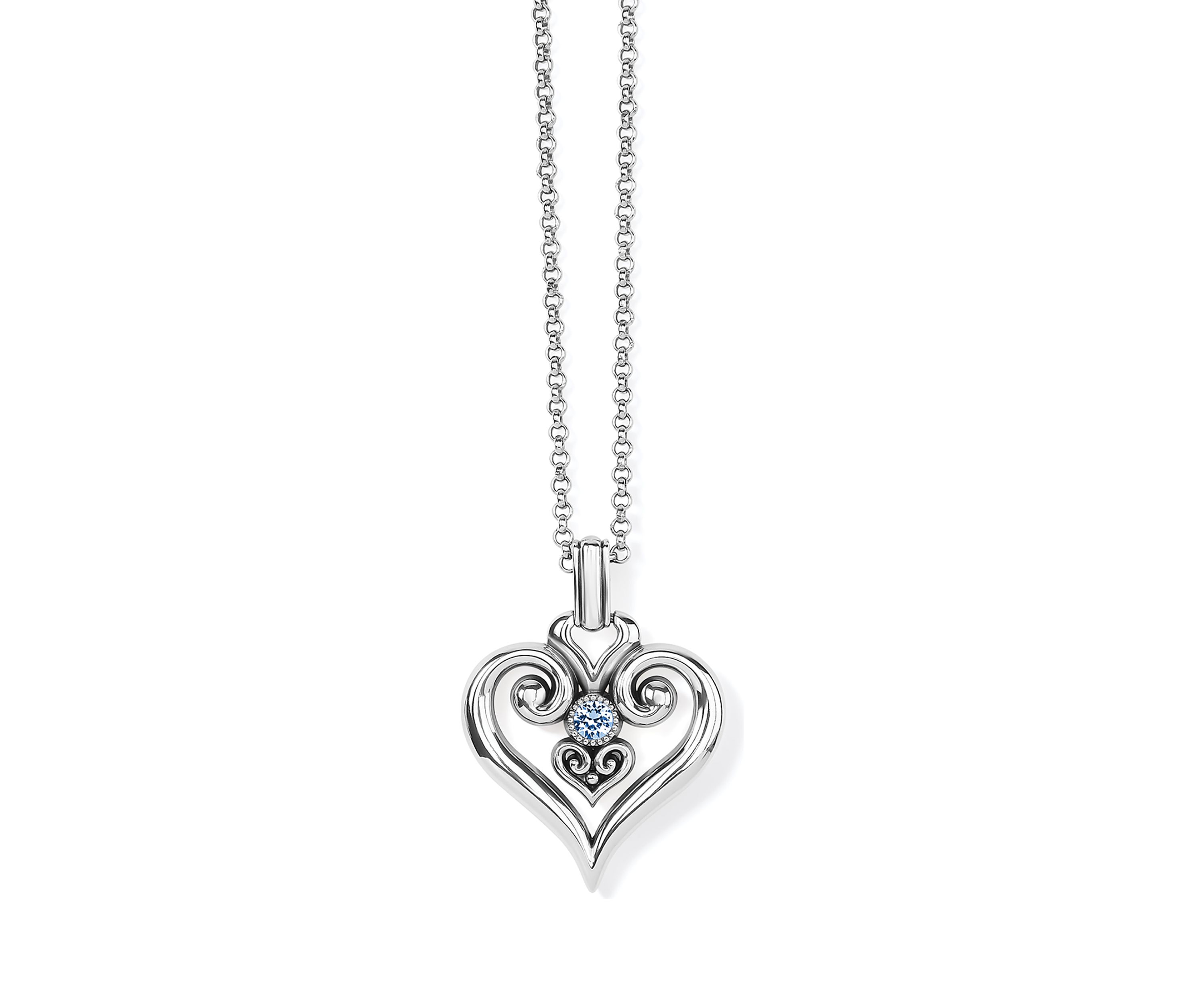 Alcazar Heart Glint Convertible Necklace