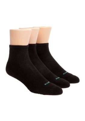 HUE® Air Cushion Mini Crew Socks 3-Pack | belk