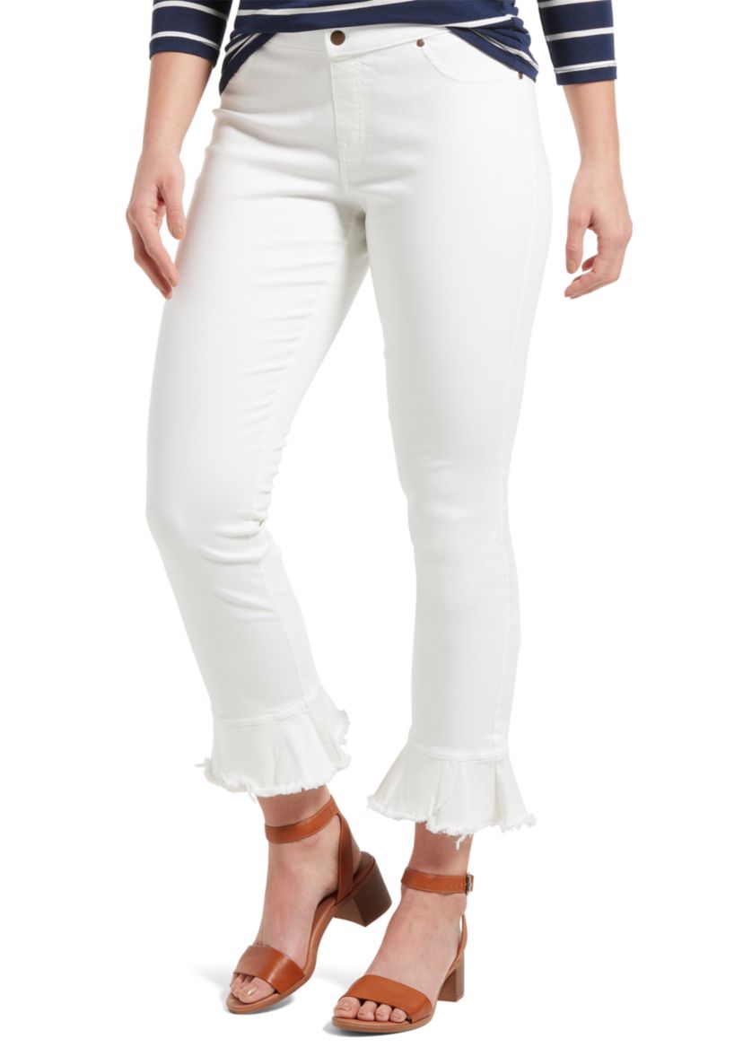 Tulip Flare Hem Denim Skimmer Leggings