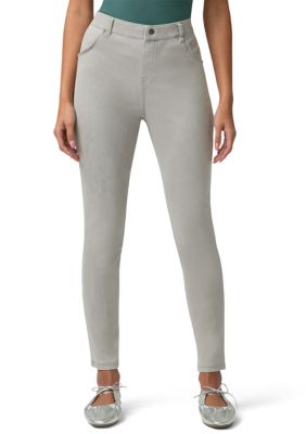 HUE Women's Ultra Soft Denim Leggings, Gray, Large