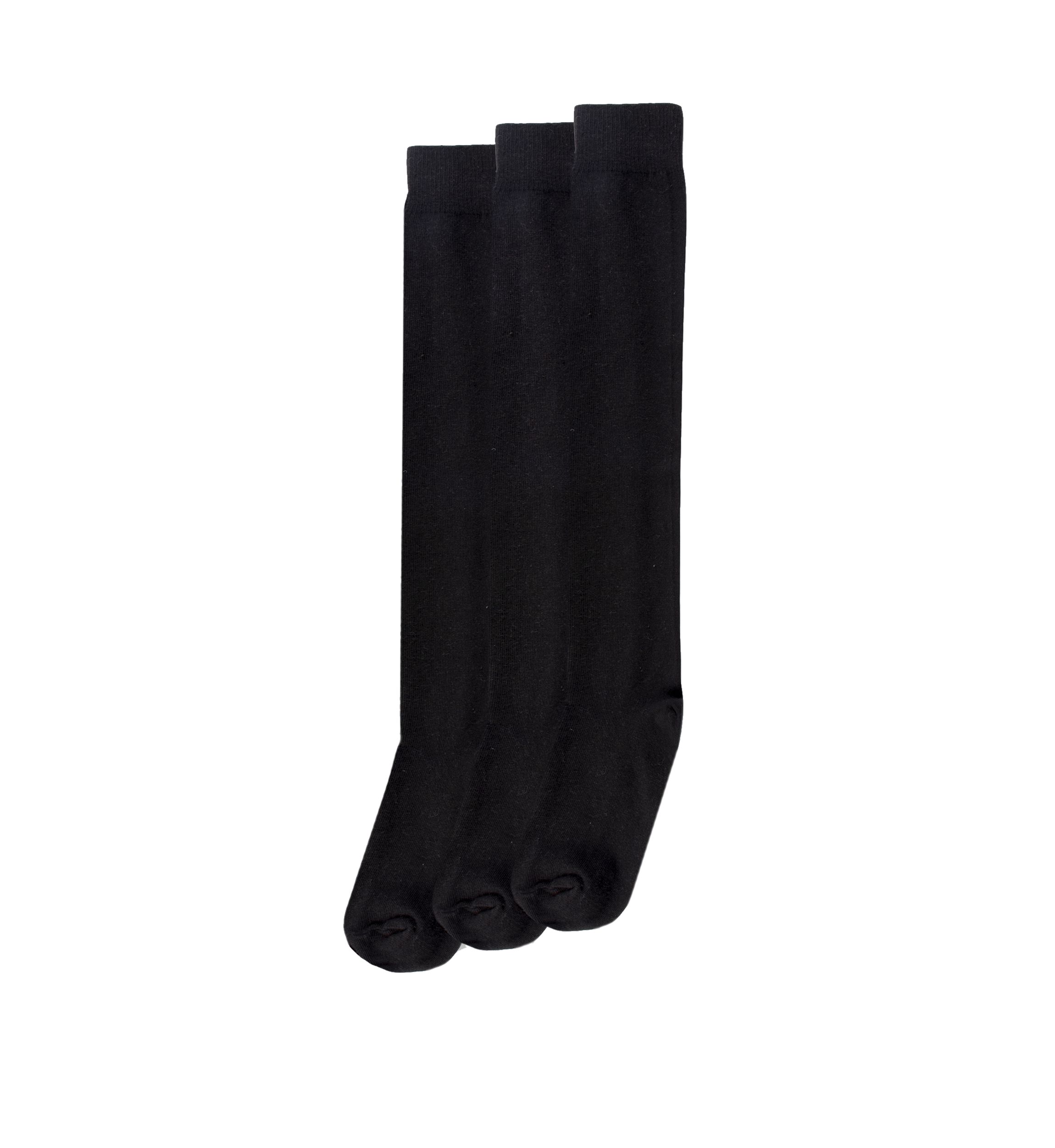 Womens Flat Knit Knee Socks