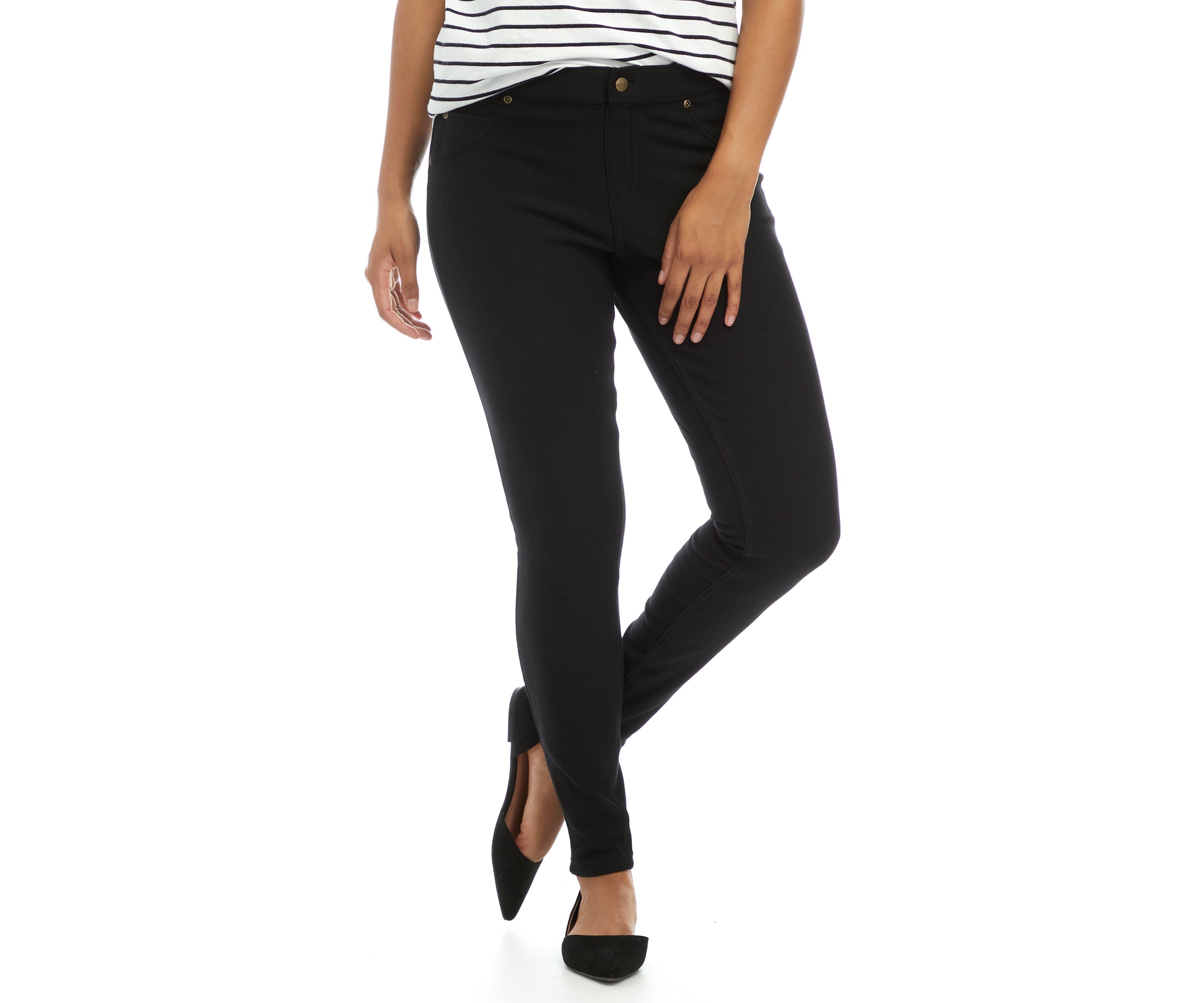 Fleece Lined Denim Leggings 