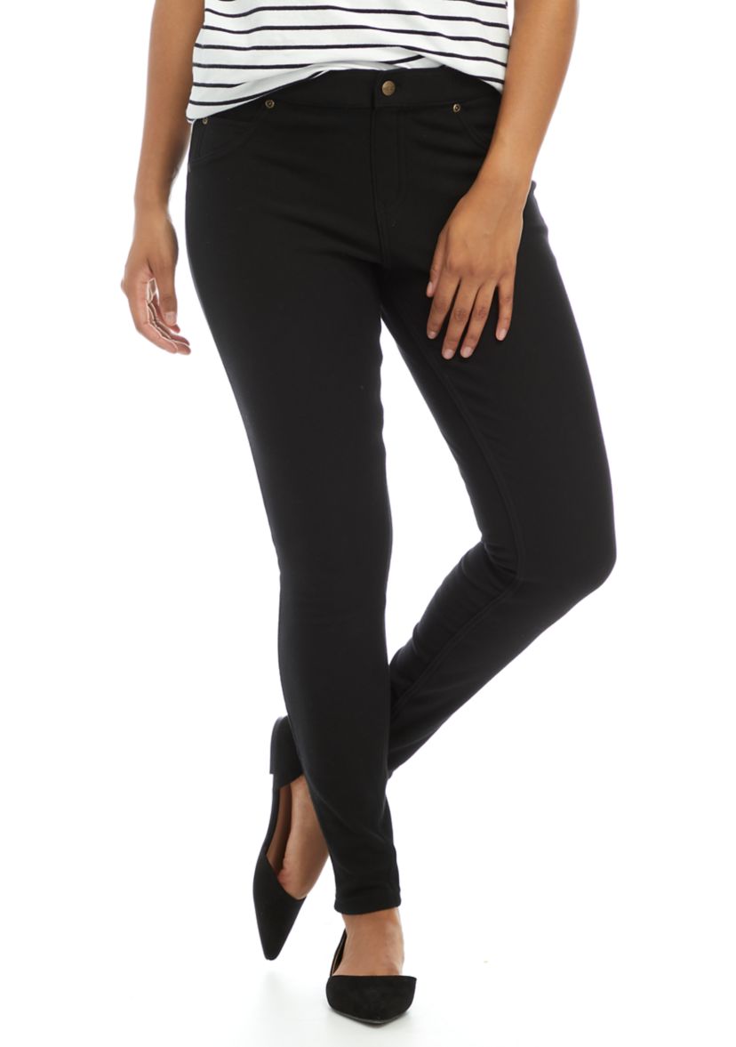 Fleece Lined Denim Leggings 