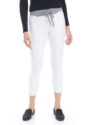 HUE® Women's WearEver U R Feel Good Sweatshirt Denim Capri Pants | belk