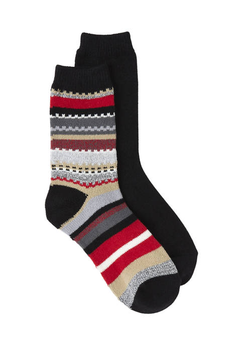 HUE® Multi Stripe Boot Socks