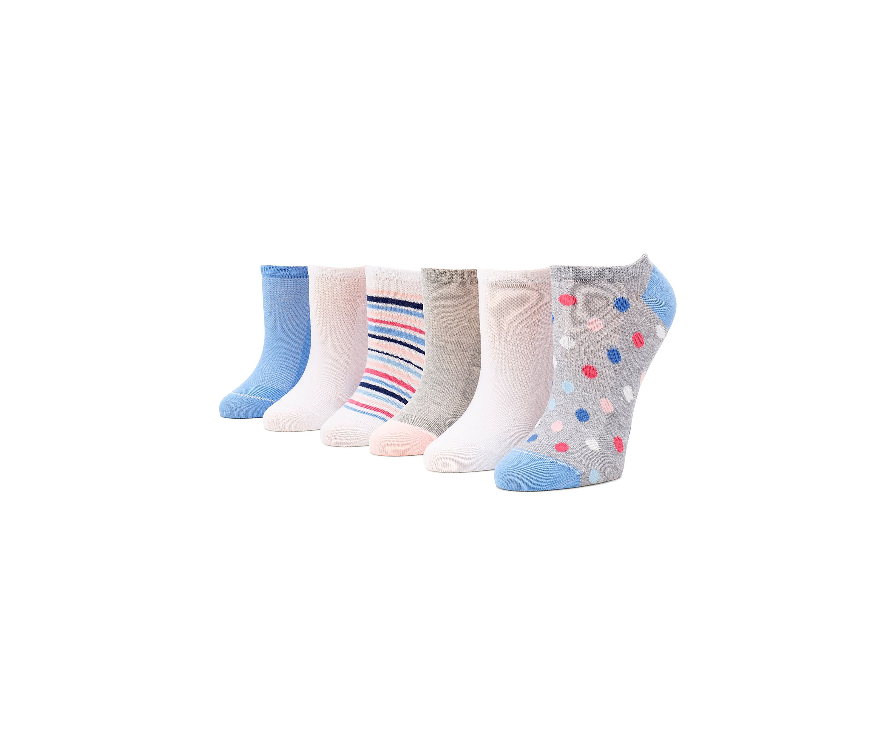 Sport Mesh Top No Show Sock 6 Pair Pack
