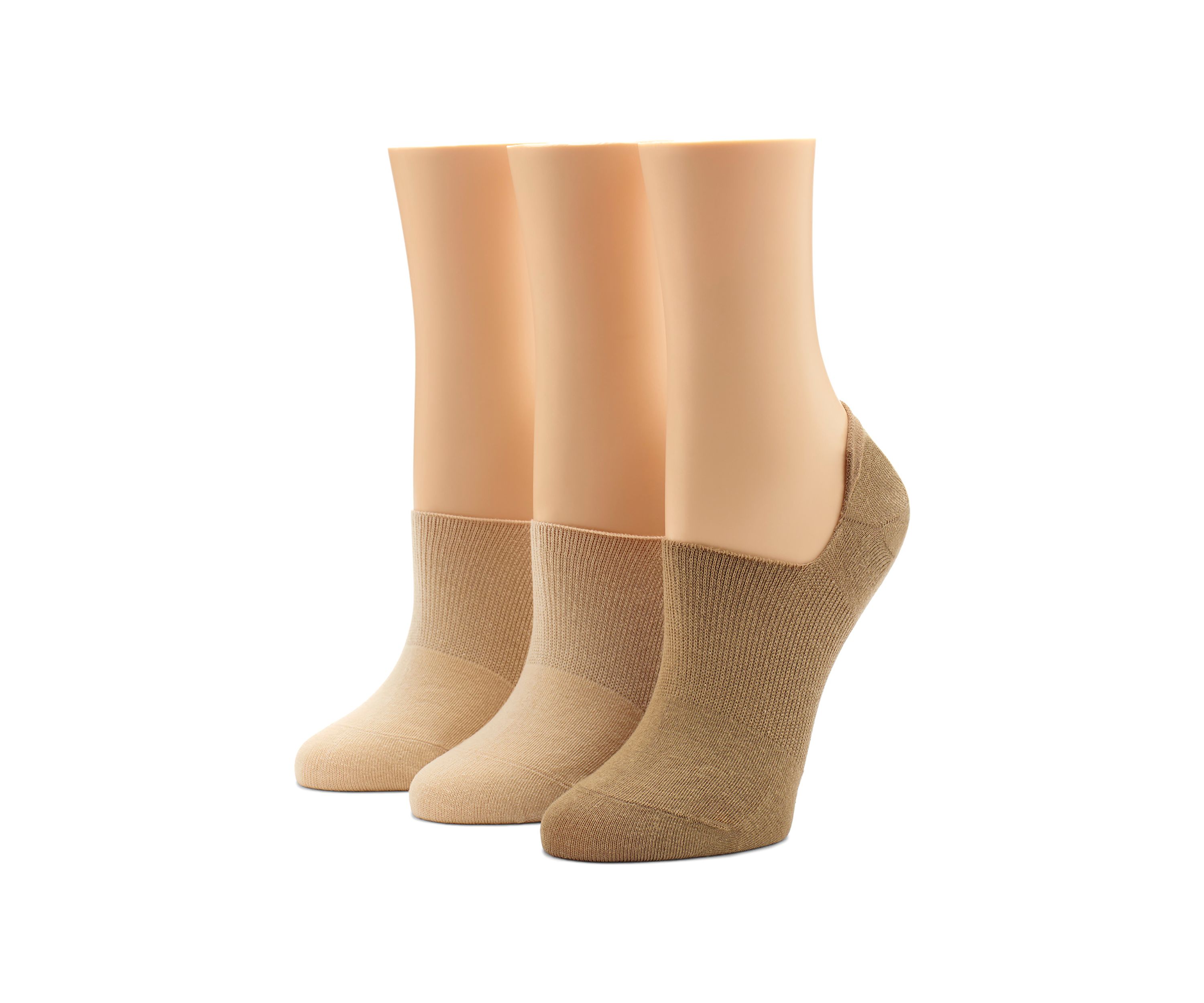 Cotton No Show Arch Hug Liner Socks - 3 Pack