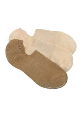 Cotton No Show Arch Hug Liner Socks - 3 Pack