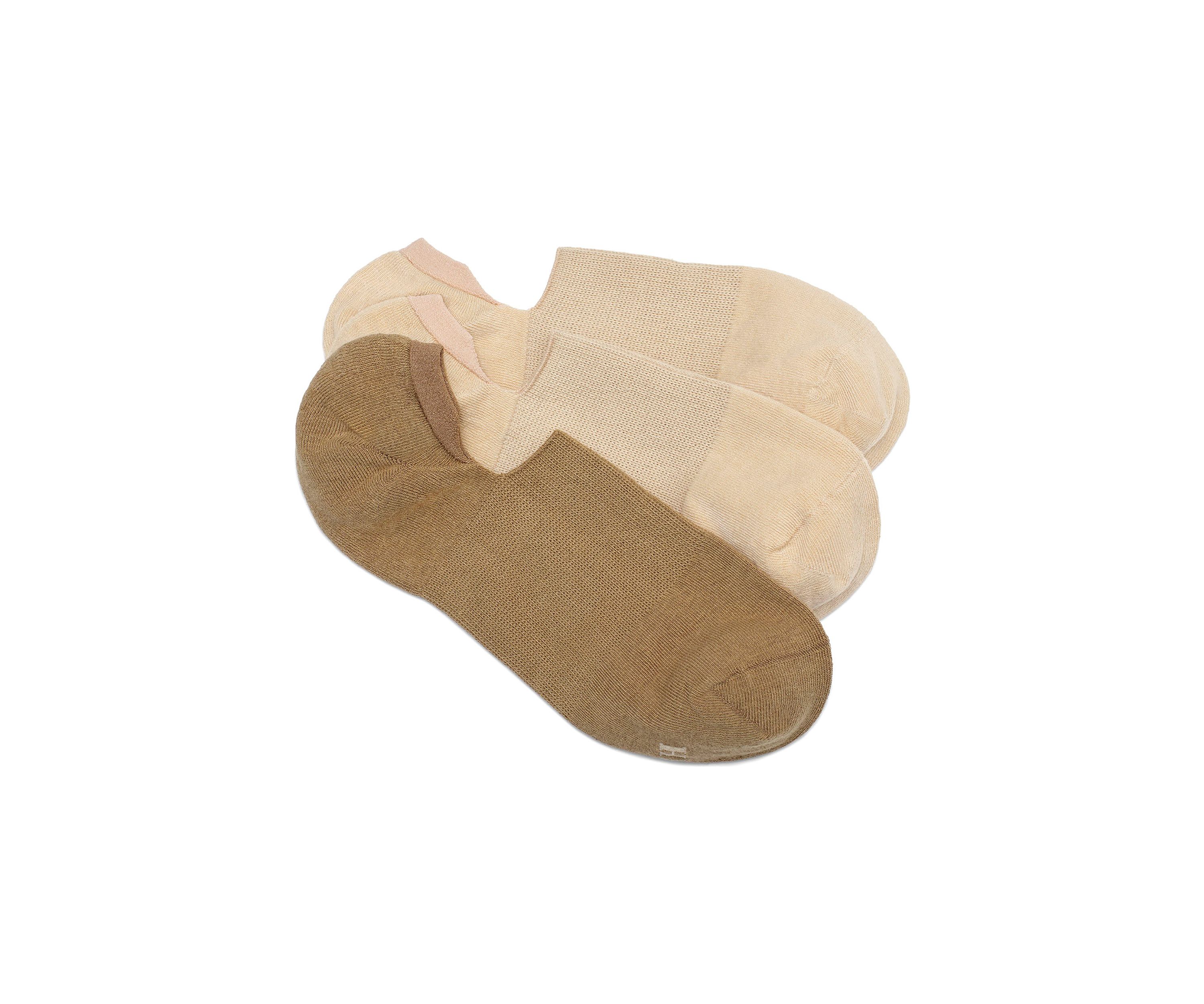 Cotton No Show Arch Hug Liner Socks - 3 Pack