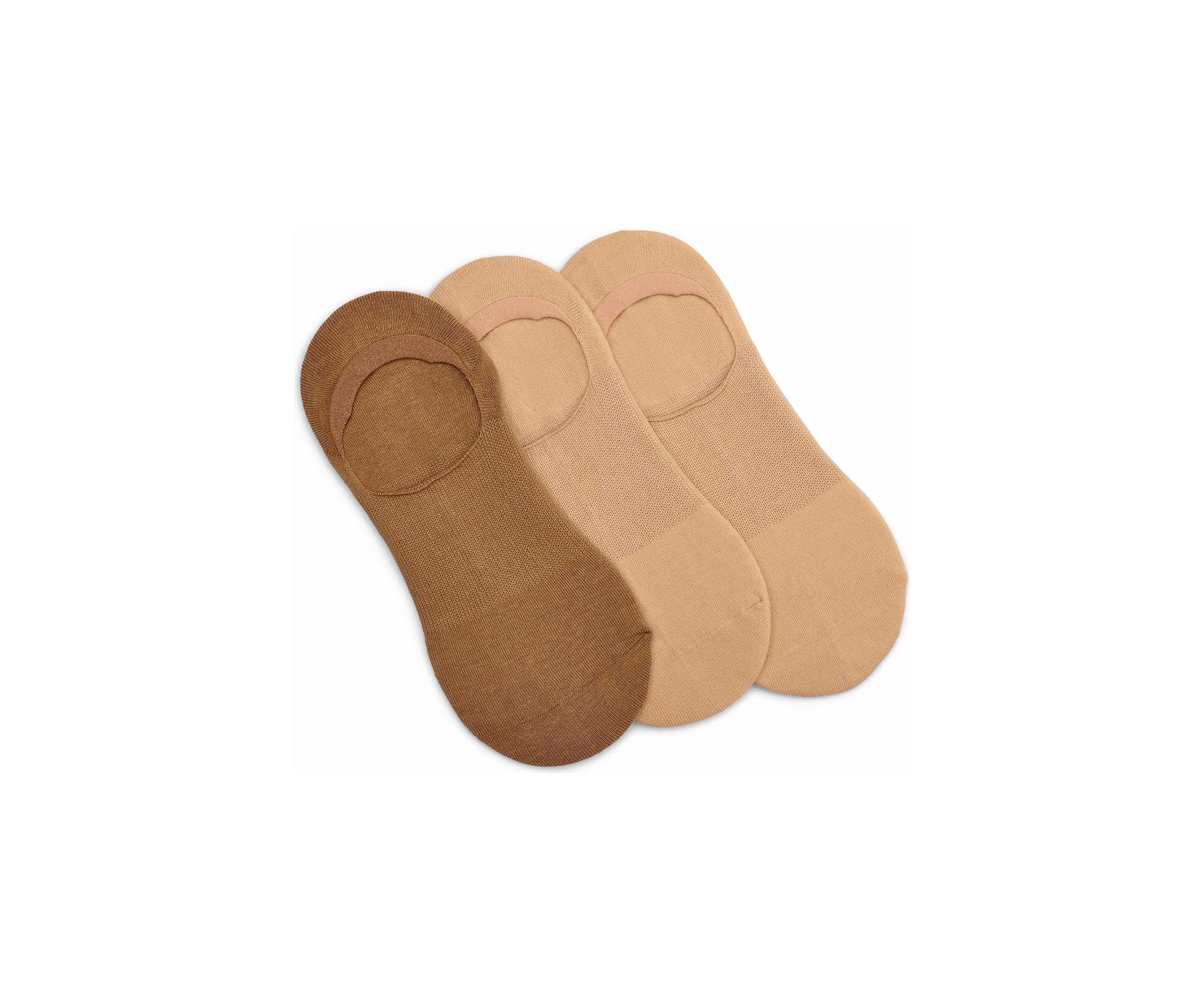 Cotton No Show Arch Hug Liner Socks - 3 Pack