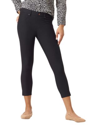 HUE Women's Essential Denim Leggings, Black, XS : : Fashion