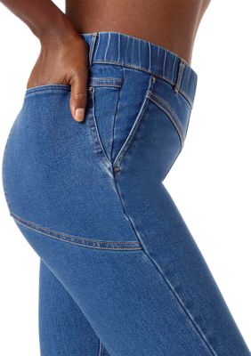 Women's Denim Cropped Straight Leg Leggings