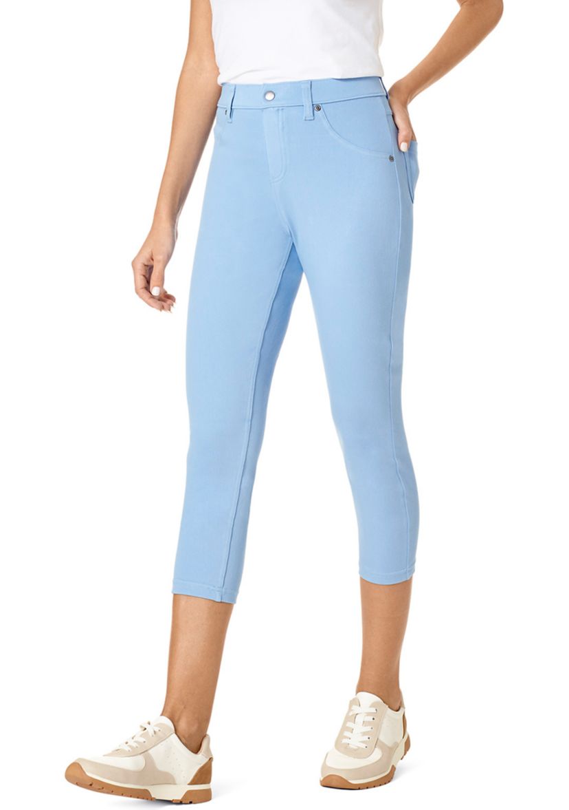 Ultra Soft Denim High Waist Capris 