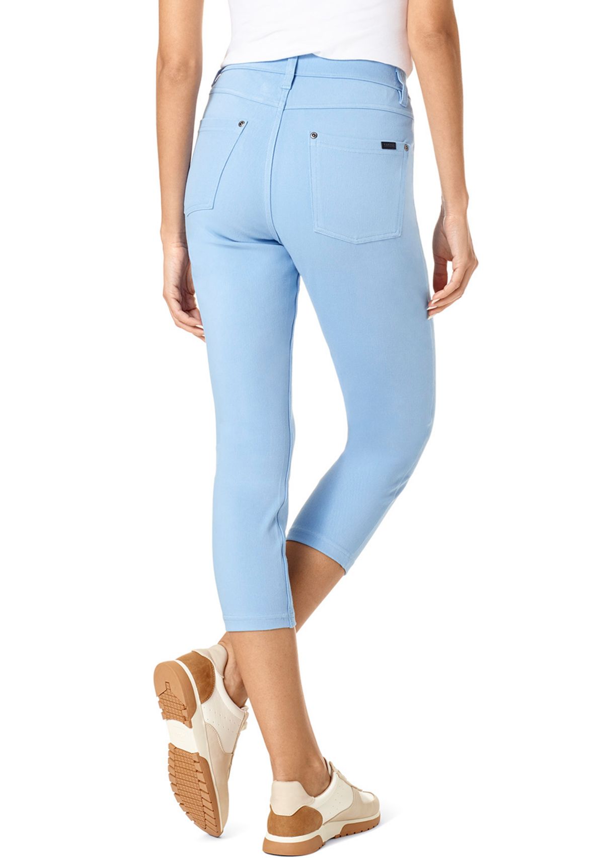 Ultra Soft Denim High Waist Capris 
