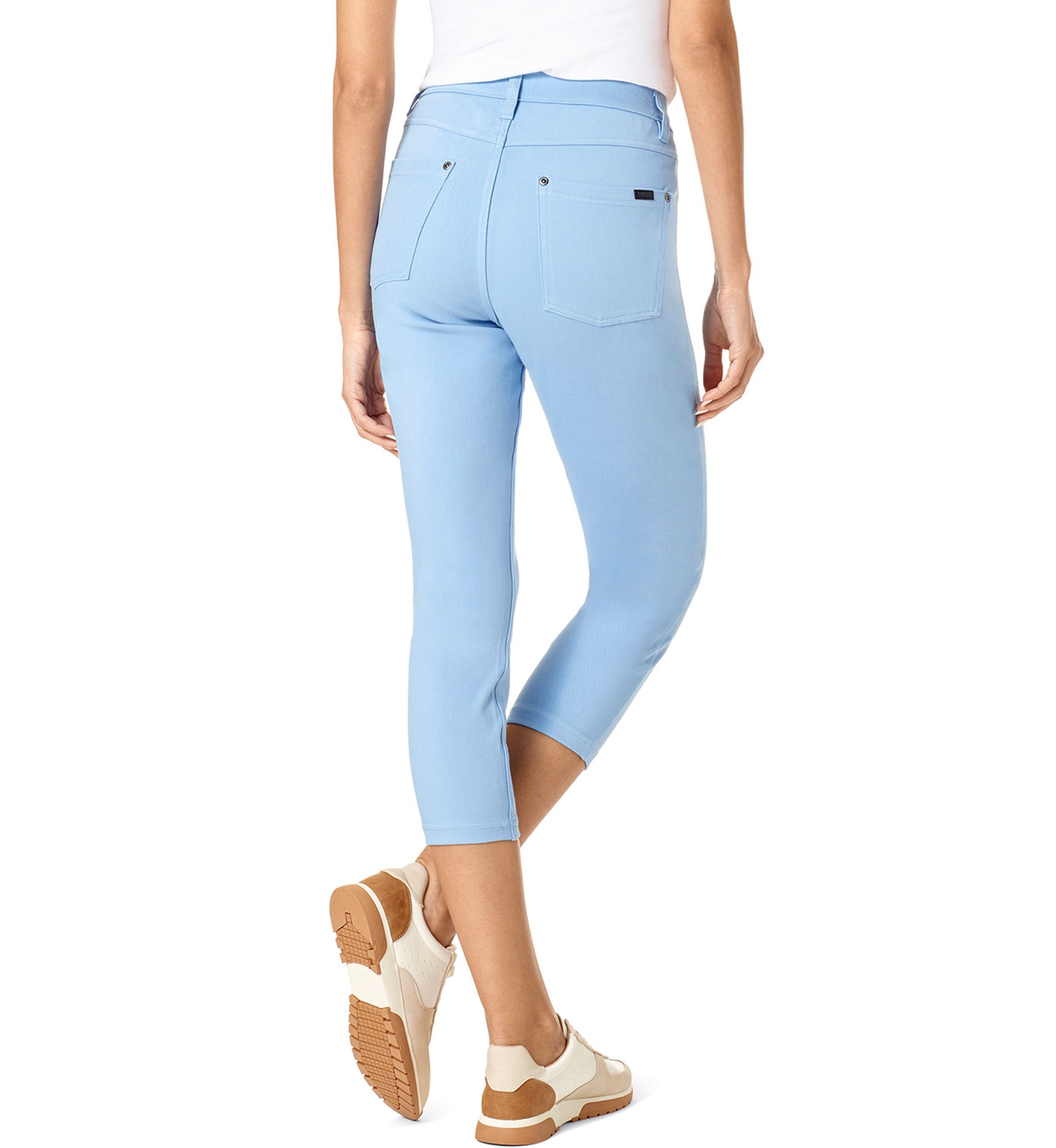 Ultra Soft Denim High Waist Capris 