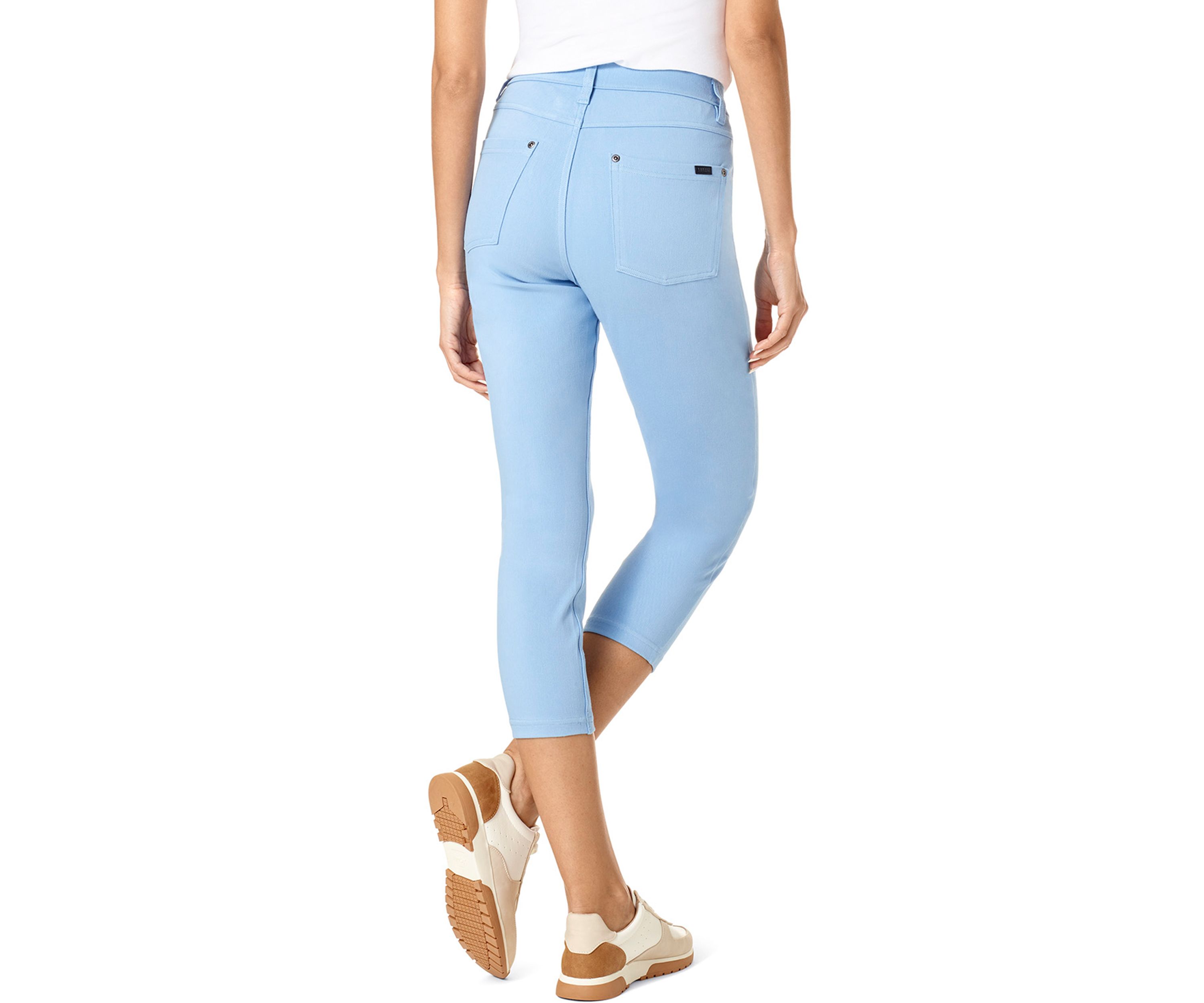 Ultra Soft Denim High Waist Capris 