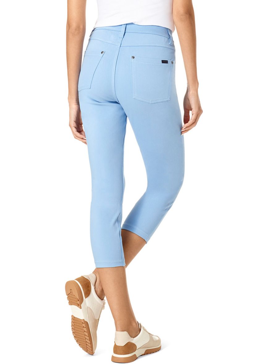 Ultra Soft Denim High Waist Capris 