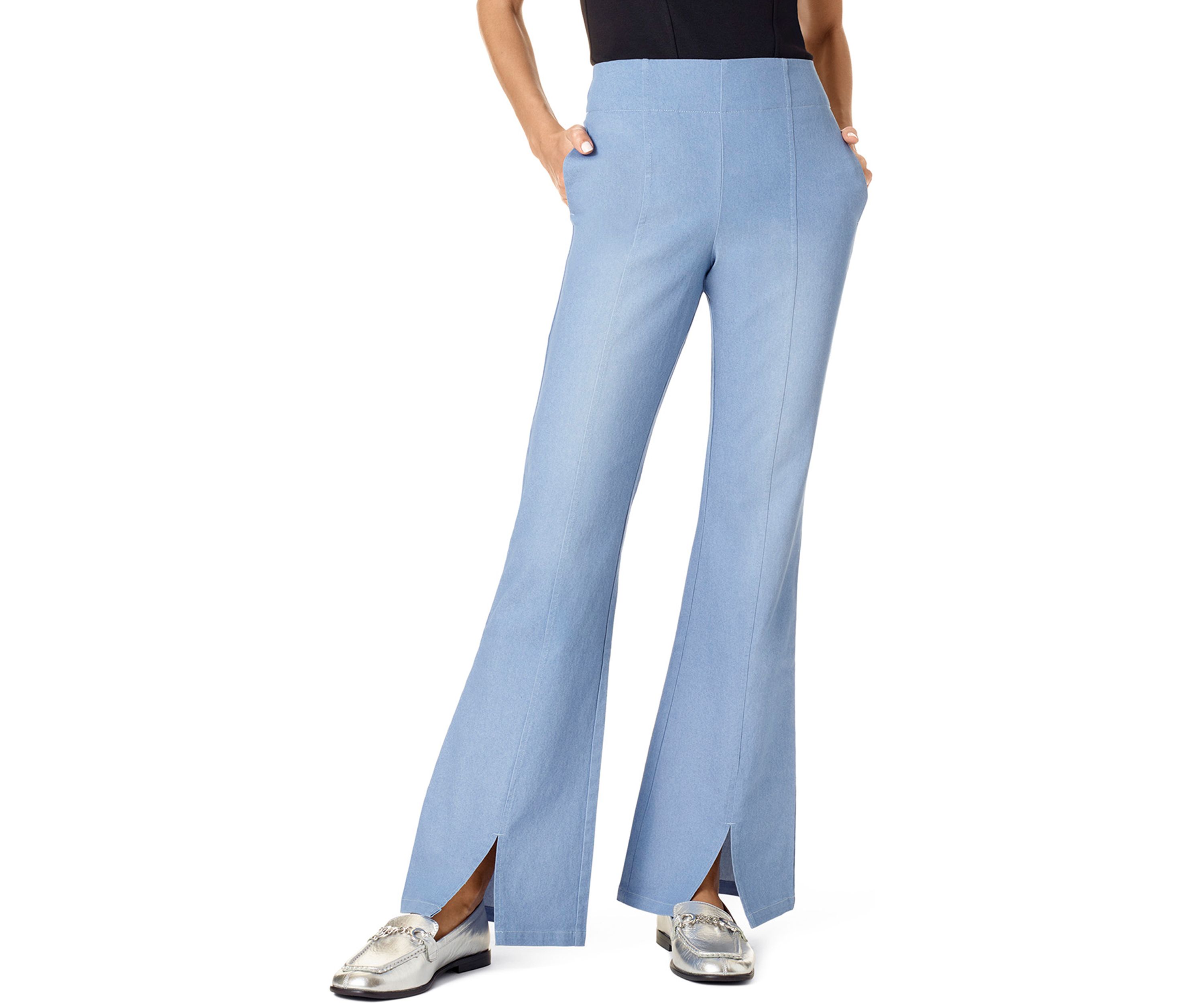 Womens High Rise Flare Leggings