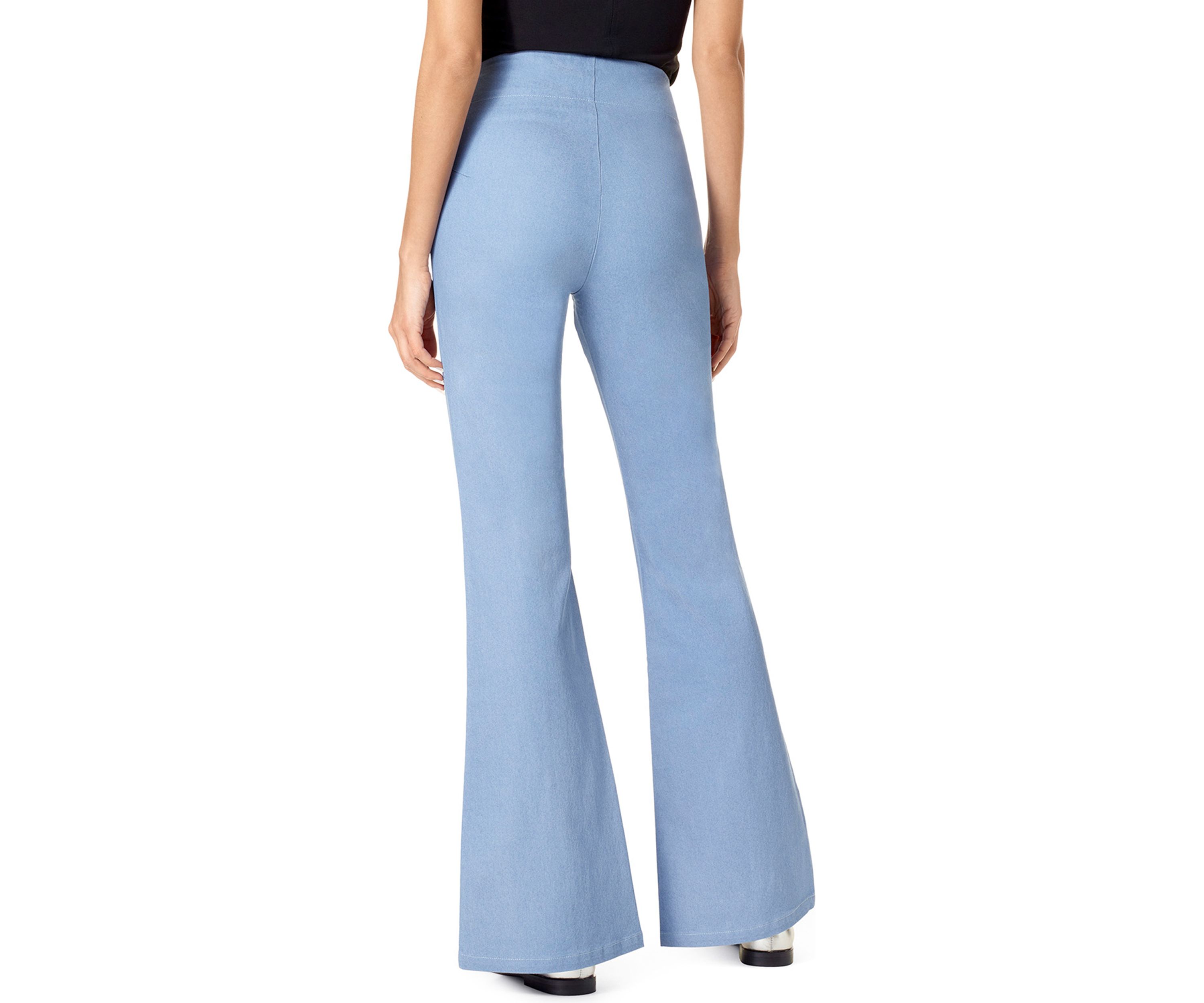 Womens High Rise Flare Leggings
