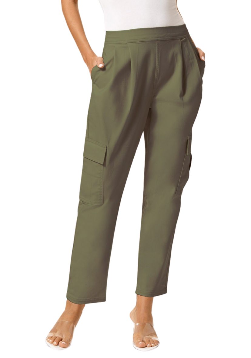 Womens Chino Soft Tapered Cargo Pants