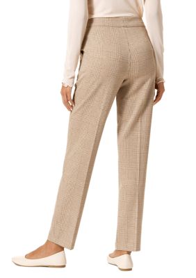 Women's Glen Plaid Pull On Trouser Pants