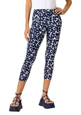 Women's Shade Floral Cotton Capri Leggings