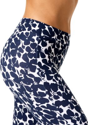 Women's Shade Floral Cotton Capri Leggings