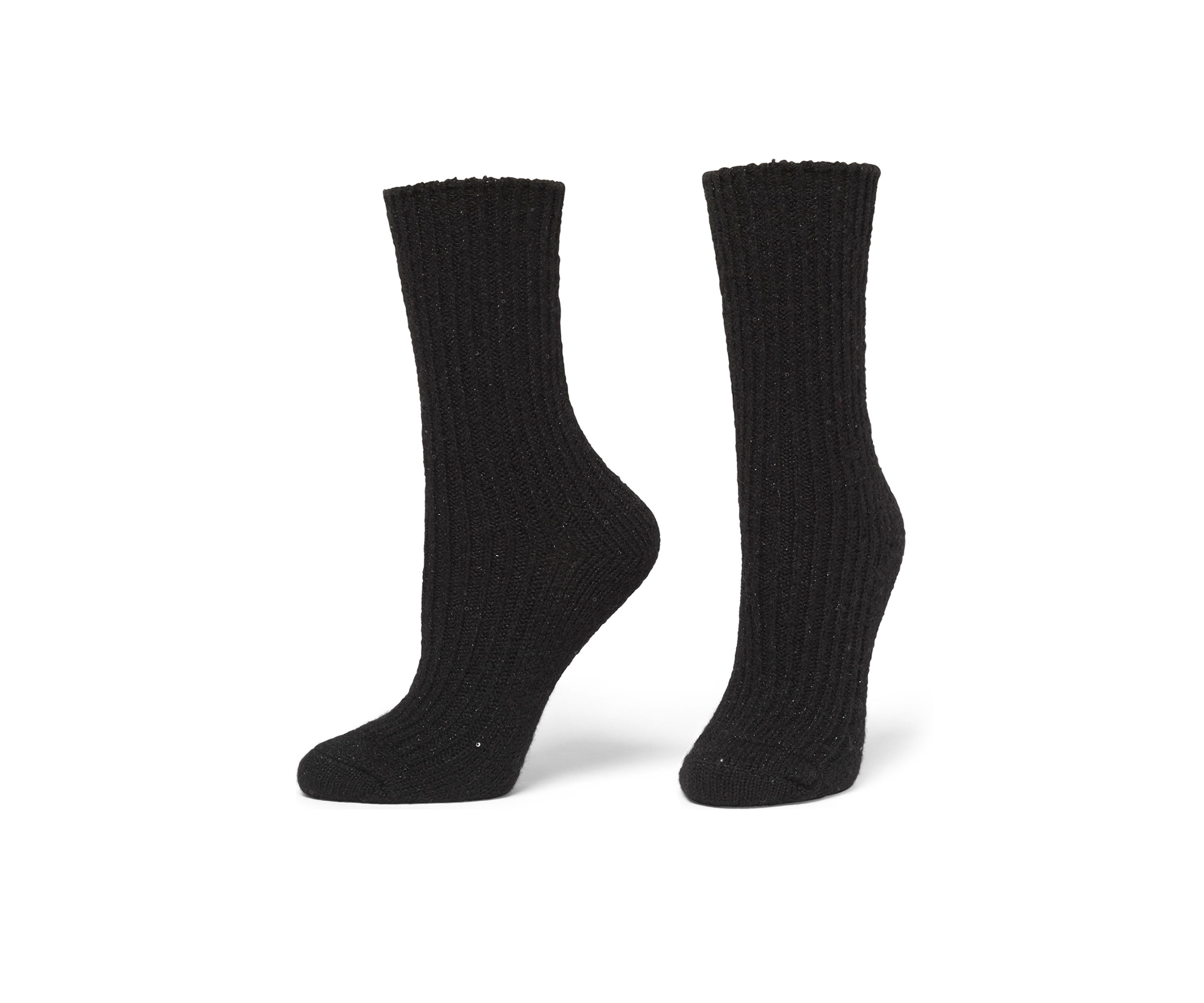 Sequin Soft Rib Crew 2-Pair Pack